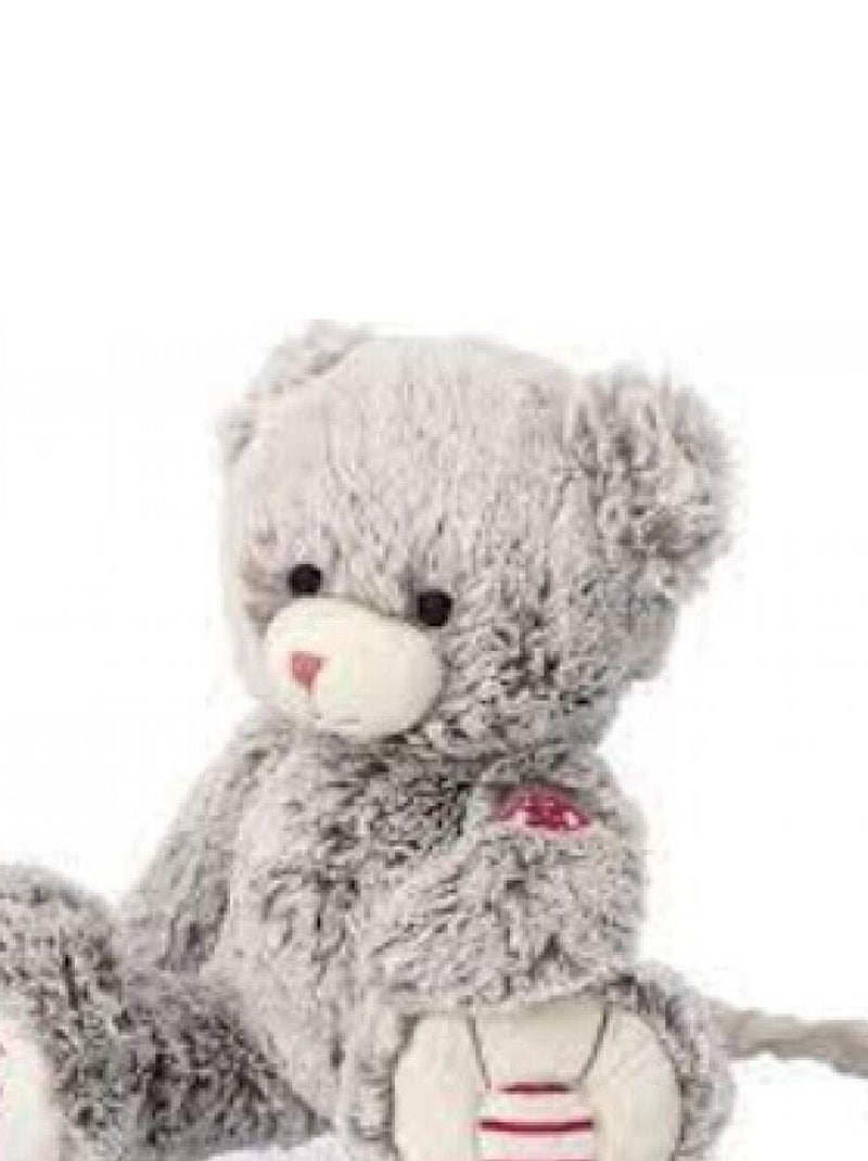 Peluche musicale ours gris prestige Mae (31 cm) Gris - Kiabi