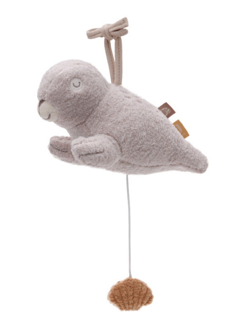 Peluche musicale Phoque Beige - Kiabi