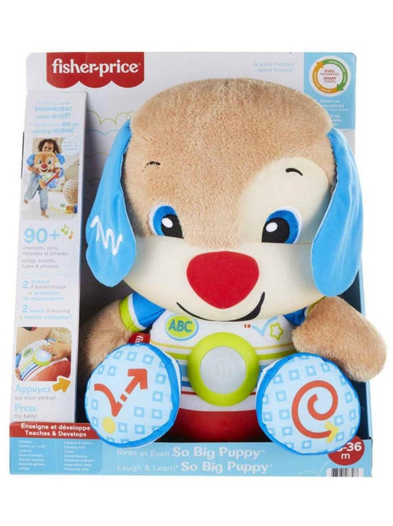 Peluche musicale : Puppy Eveil Progressif Geant Multicolore - Kiabi