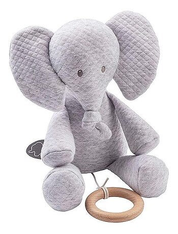 Coffret peluche Bébé chat gris perle (18 cm) - Gris - Kiabi - 23.99€