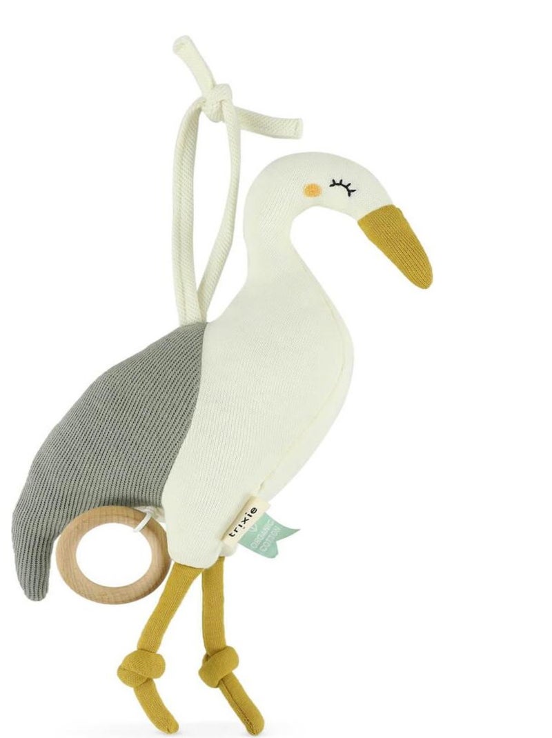 Peluche musicale tricot HERON Beige - Kiabi