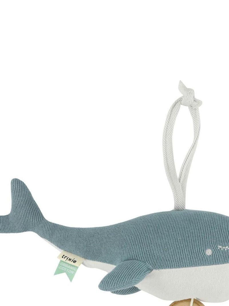 Peluche musicale tricot WHALE Bleu - Kiabi
