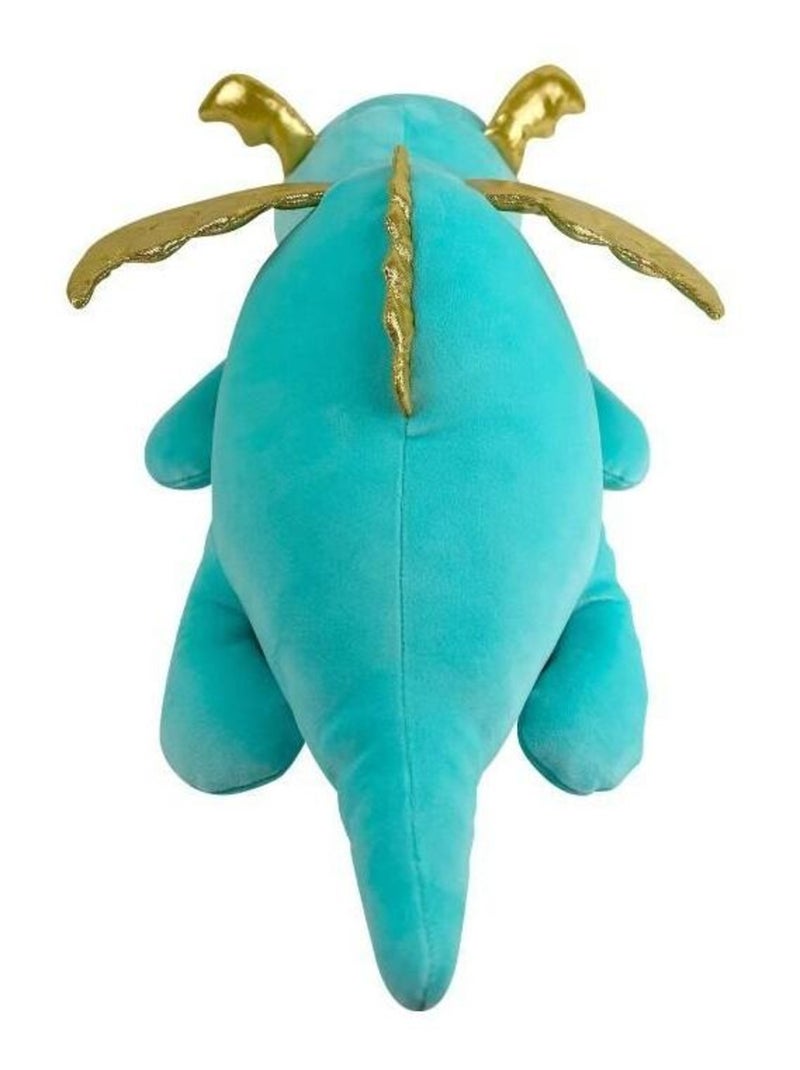 Peluche nemu nemu - DRAGOLD - Dragon Doré - Taille L - 56 cm Bleu - Kiabi