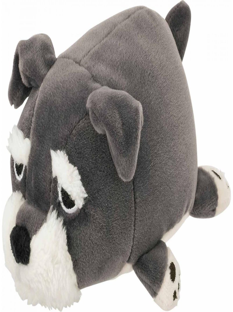 Peluche nemu nemu - JOY - Chien à Moustache - Taille S - 13 cm Gris - Kiabi
