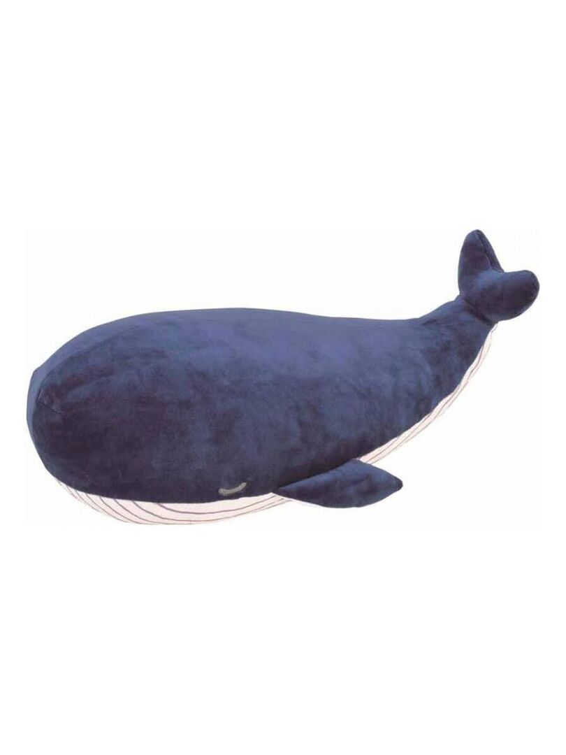 Peluche nemu nemu - KANAROA - La Baleine - Taille L - 46 cm Bleu - Kiabi