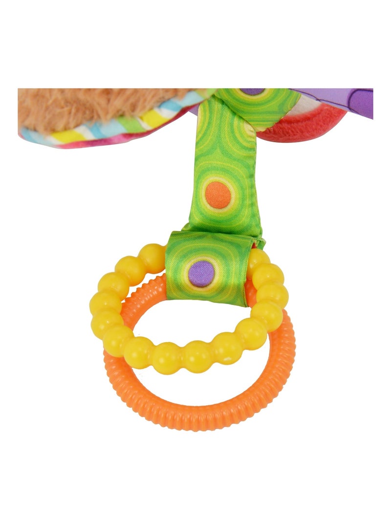 Peluche nœud surprise à clip pour landau et poussette Multicolore - Kiabi