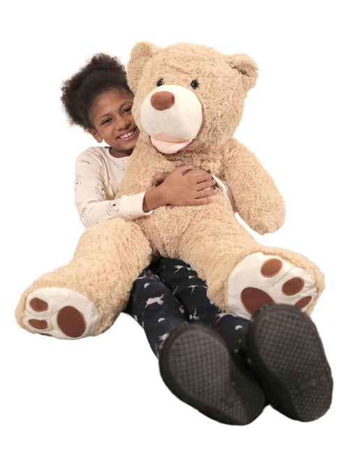 Peluche Nounours Géant 100 cm - Doux et Moelleux - Câlins Réconfortants - Bananair - Kiabi