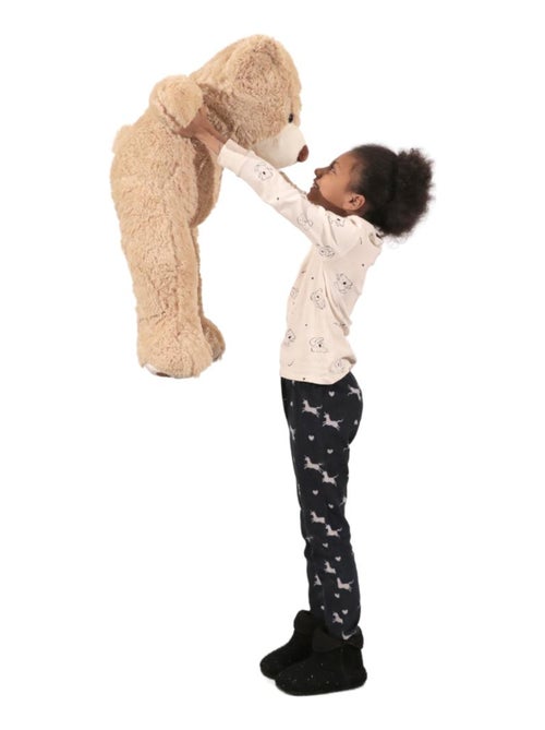 Peluche Nounours Géant 100 cm - Doux et Moelleux - Câlins Réconfortants - Bananair - Kiabi