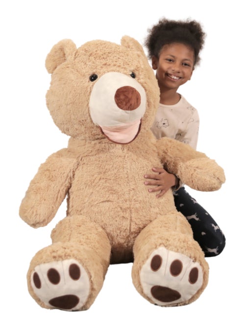 Peluche Nounours Géant 130 cm - Doux et Moelleux - Câlins Réconfortants - Bananair - Kiabi