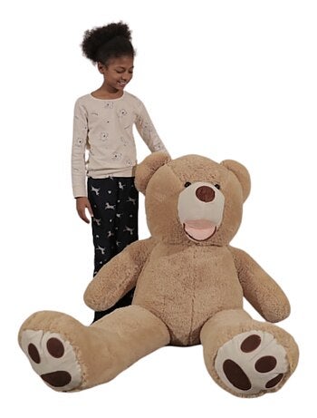 Peluche Nounours Géant 160 cm - Doux et Moelleux - Câlins Réconfortants - Bananair