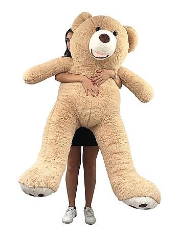 Peluche Nounours Géant 160 cm - Doux et Moelleux - Câlins Réconfortants - Bananair