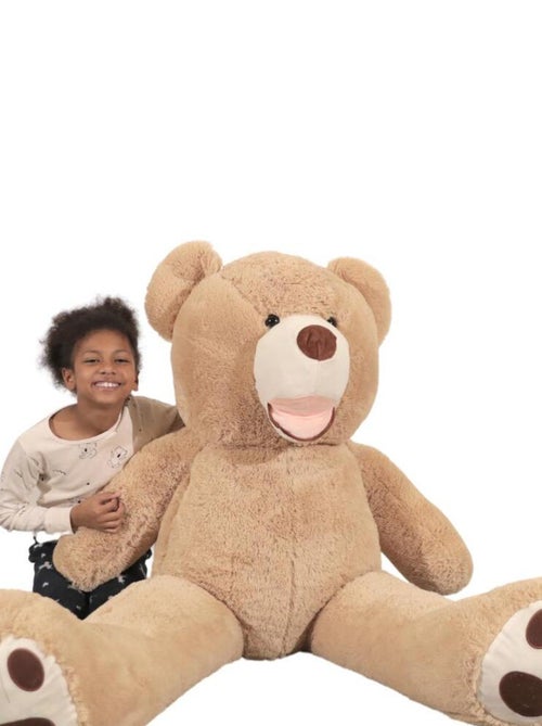 Peluche Nounours Géant 160 cm - Doux et Moelleux - Câlins Réconfortants - Bananair - Kiabi