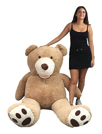 Peluche Nounours Géant 200 cm - Doux et Moelleux - Câlins Réconfortants - Bananair