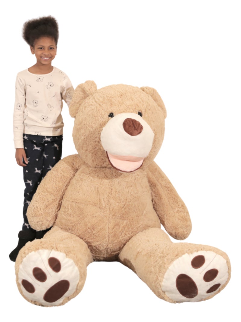 Peluche Nounours Géant 200 cm - Doux et Moelleux - Câlins Réconfortants - Bananair Beige - Kiabi