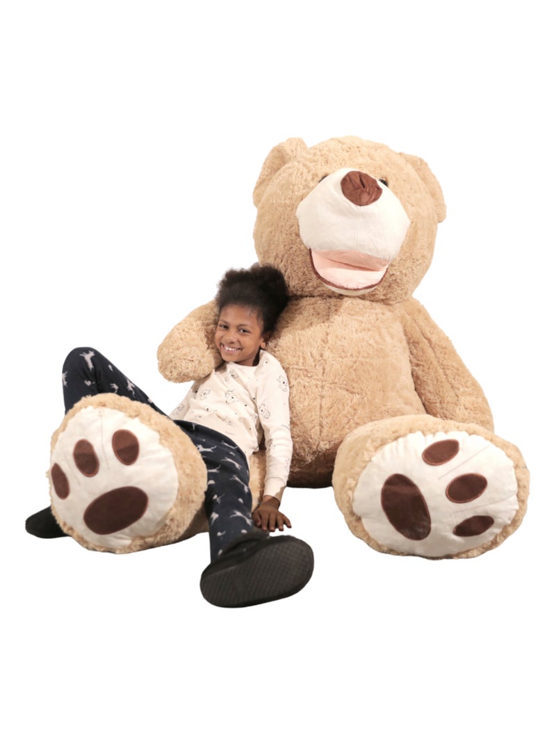 Peluche Nounours Géant 200 cm - Doux et Moelleux - Câlins Réconfortants - Bananair Beige - Kiabi