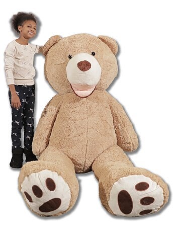 Peluche Nounours Géant 260 cm - Doux et Moelleux - Câlins Réconfortants - Bananair