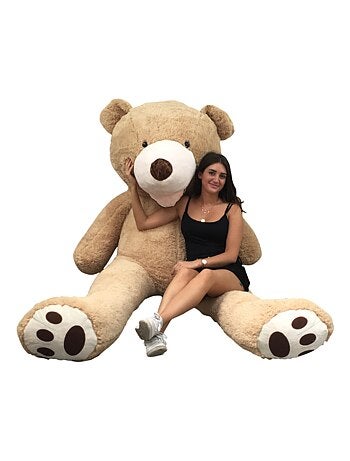 Peluche Nounours Géant 260 cm - Doux et Moelleux - Câlins Réconfortants - Bananair