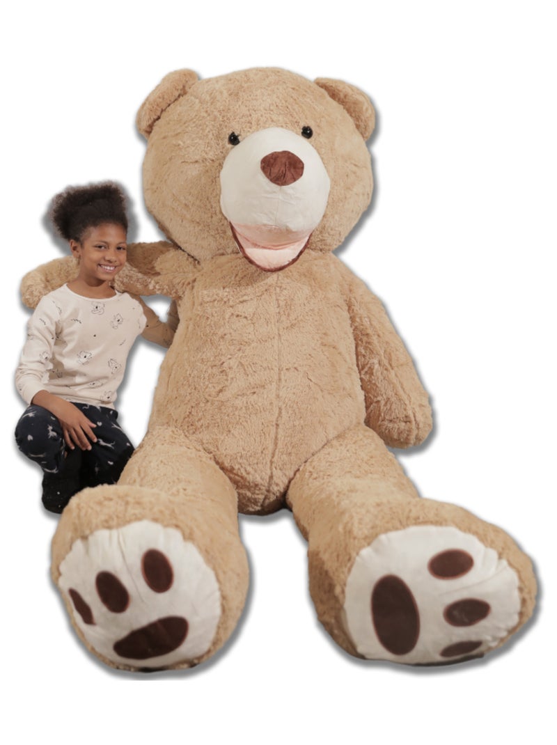 Peluche Nounours Géant 260 cm - Doux et Moelleux - Câlins Réconfortants - Bananair Beige - Kiabi
