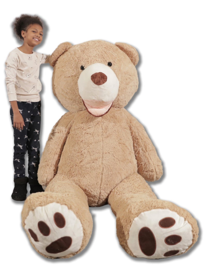 Peluche Nounours Géant 260 cm - Doux et Moelleux - Câlins Réconfortants - Bananair Beige - Kiabi