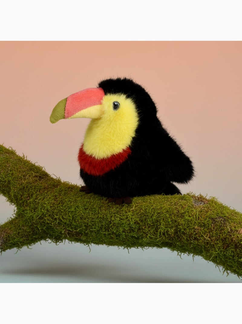 Peluche oiseau Les Cui-Cui Paradis 15 cm Noir - Kiabi