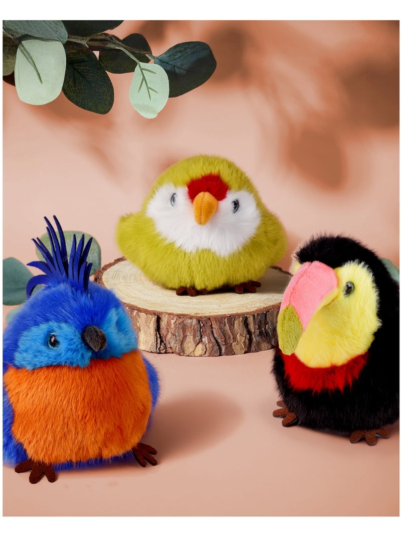 Peluche oiseau Les Cui-Cui Paradis 15 cm Vert - Kiabi
