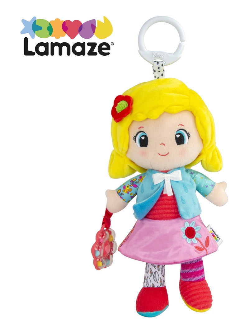 Peluche olivia mon amie à clip pour landau et poussette Multicolore - Kiabi
