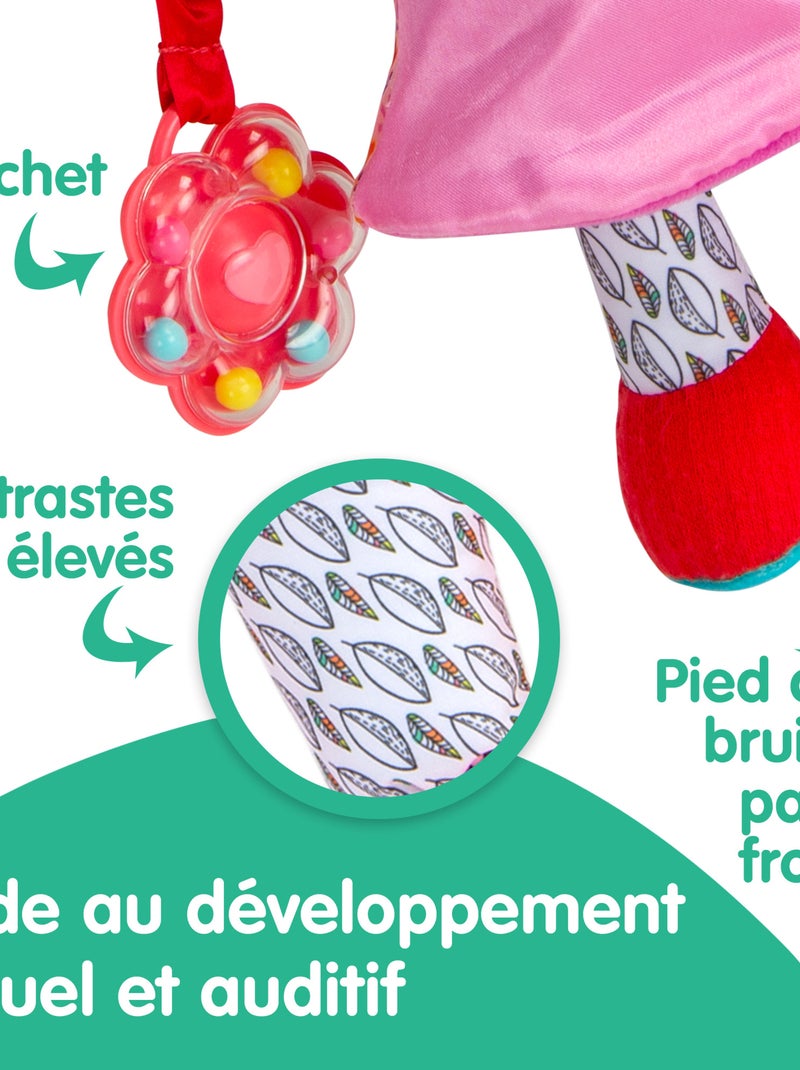 Peluche olivia mon amie à clip pour landau et poussette Multicolore - Kiabi