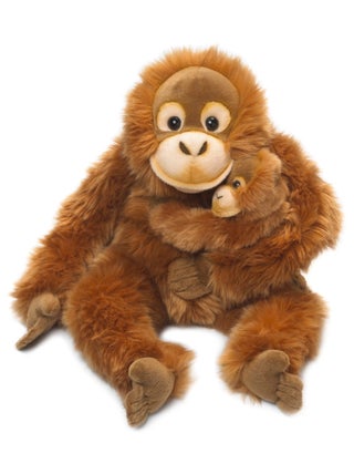 Peluche Orang-outan avec bébé 25 cm