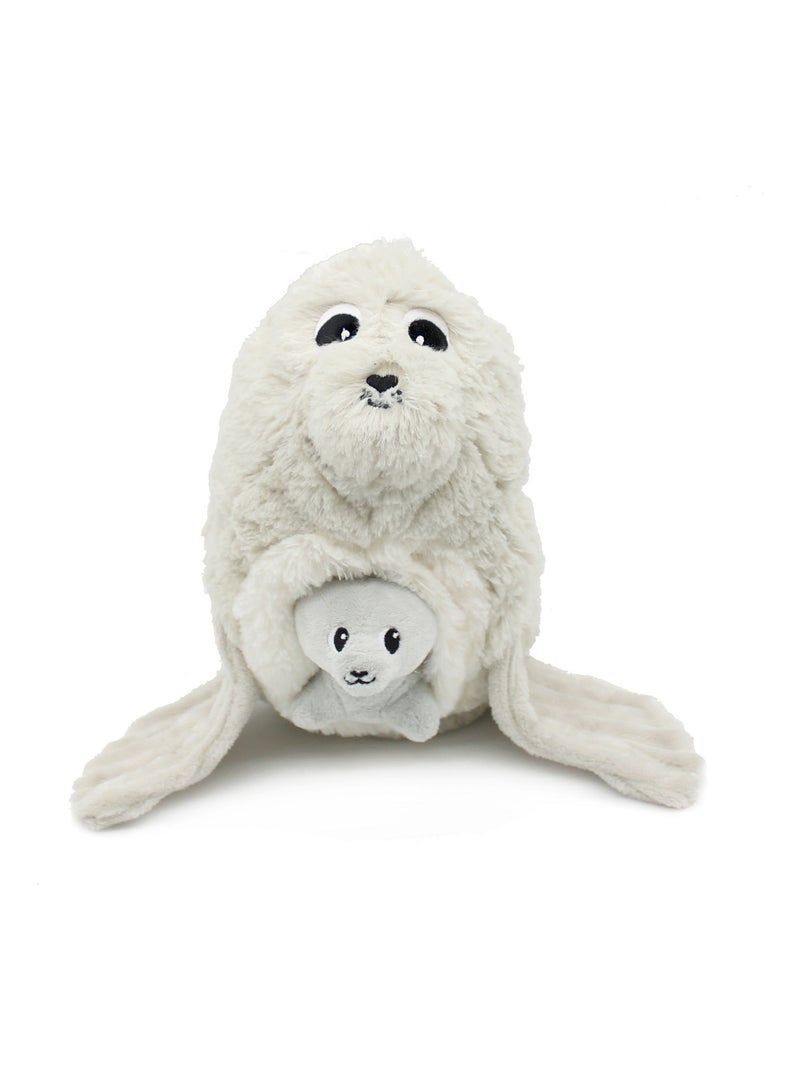 Peluche otarie maman et son bébé gris Gris - Kiabi