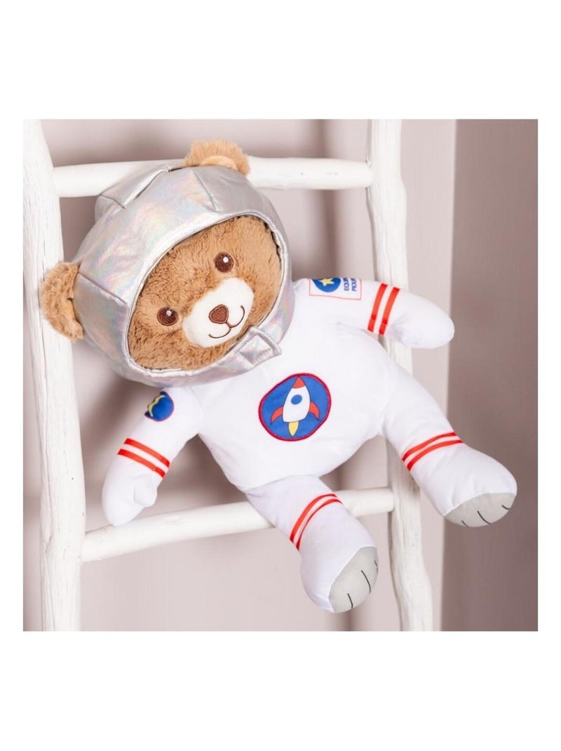 Peluche Ours Astronaute- Gaston Astronaute Blanc Marron - Kiabi
