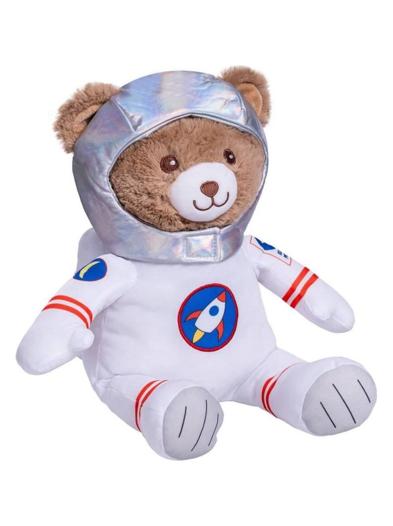 Peluche Ours Astronaute- Gaston Astronaute Blanc Marron - Kiabi