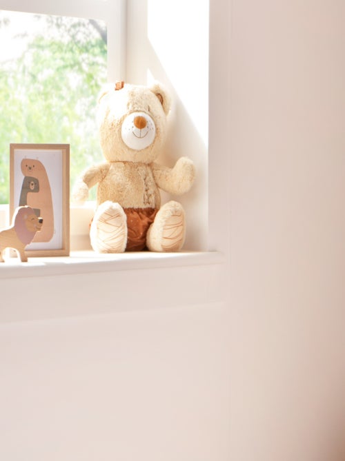 Peluche ours avec détails brodés - - Kiabi