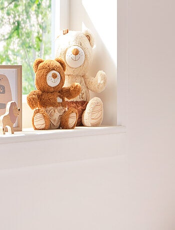 Peluche ours avec détails brodés -