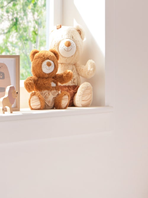 Peluche ours avec détails brodés - SAUTHON - Kiabi