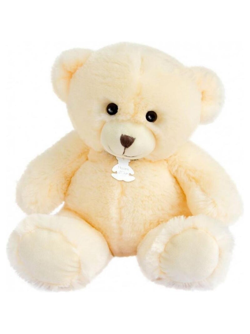 Peluche ours Bellydou écru (30 cm) Ecru - Kiabi