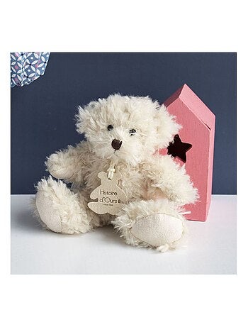 Peluche Ours Câlin crème 21 cm