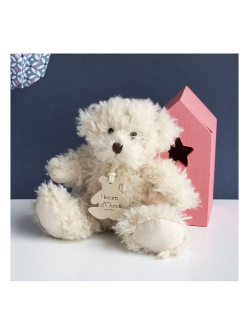 Peluche Ours Câlin crème 21 cm - Kiabi