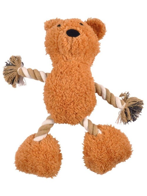 Peluche ours en corde pour chien - Kiabi