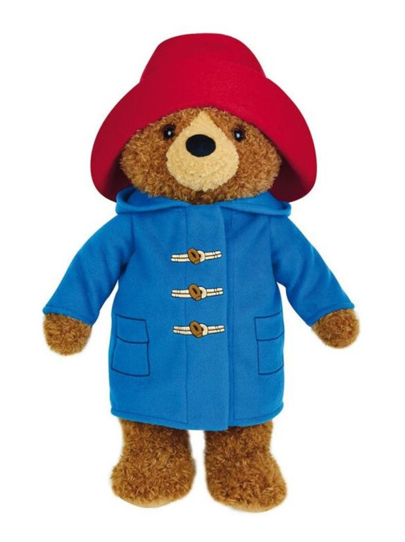 Peluche ours Paddington chapeau rouge et duffel-coat bleu - Haut 45 cm Multicolore - Kiabi