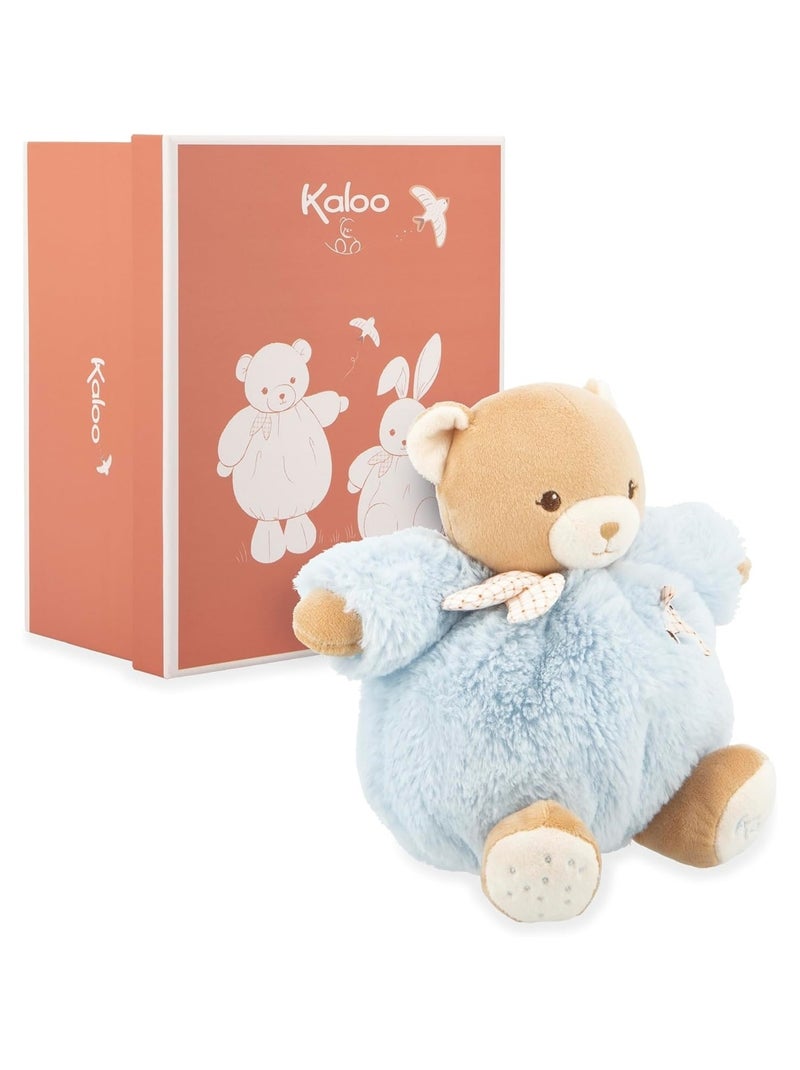 Peluche Ours Patapouf 17 cm Bleu - Kiabi
