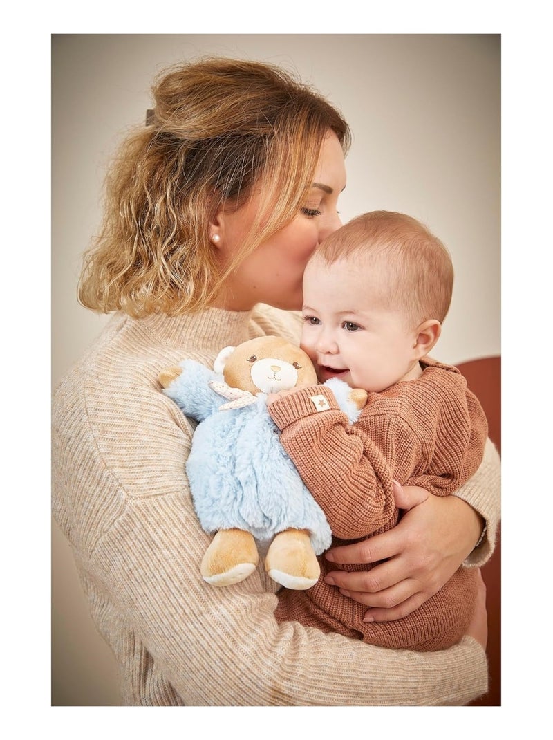 Peluche Ours Patapouf 17 cm Bleu - Kiabi