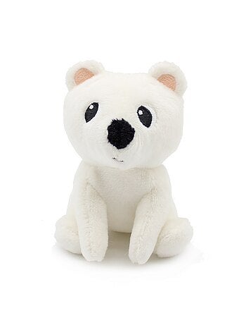 Peluche ours polaire maman et son bébé blanc