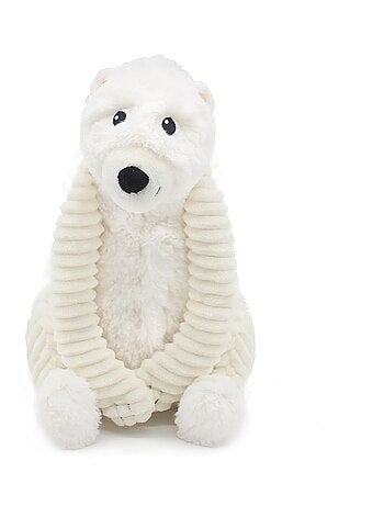 Peluche ours polaire maman et son bébé blanc