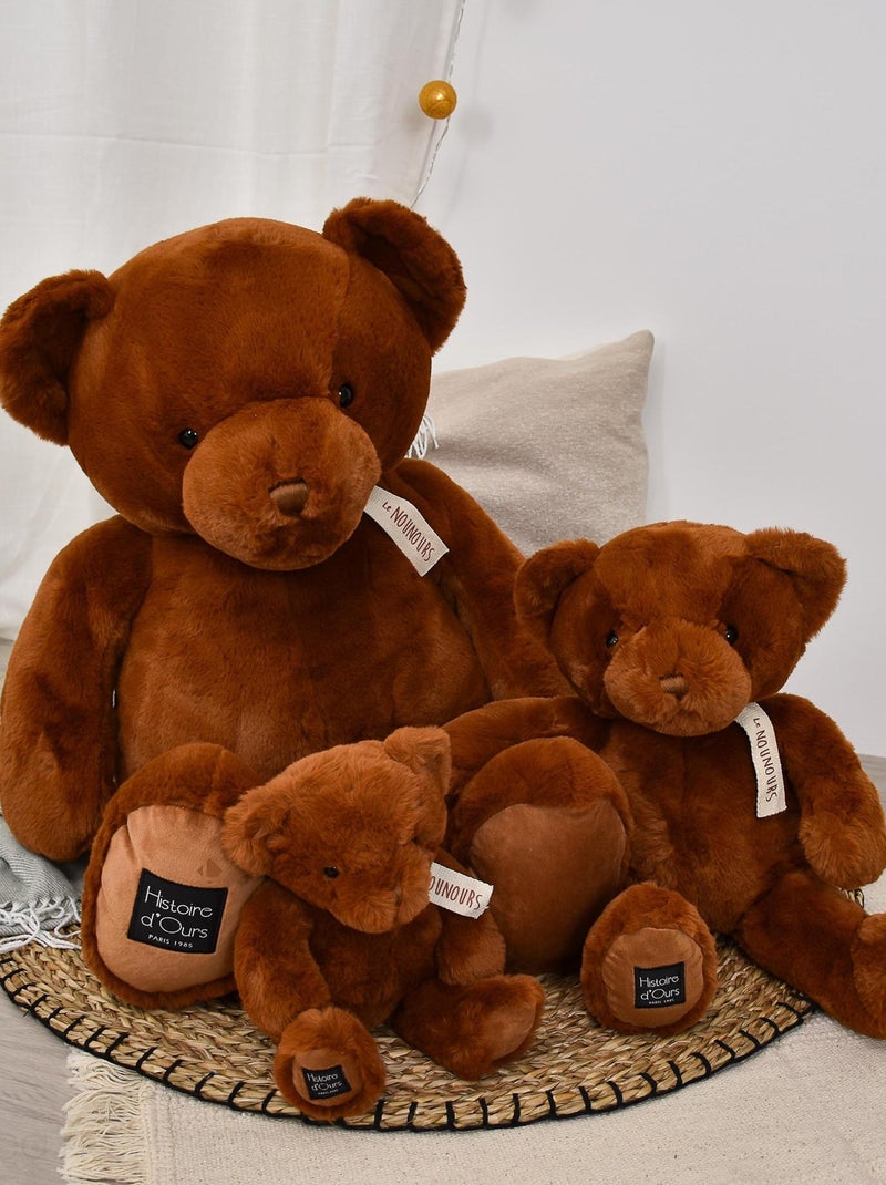 Peluche ours polyester collection LE NOUNOURS Marron cappuccino - Kiabi
