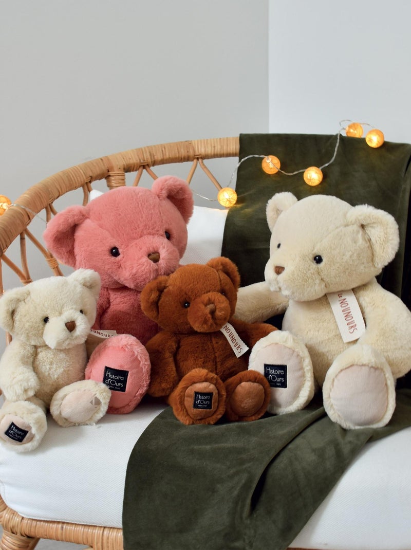 Peluche ours polyester collection LE NOUNOURS Marron cappuccino - Kiabi