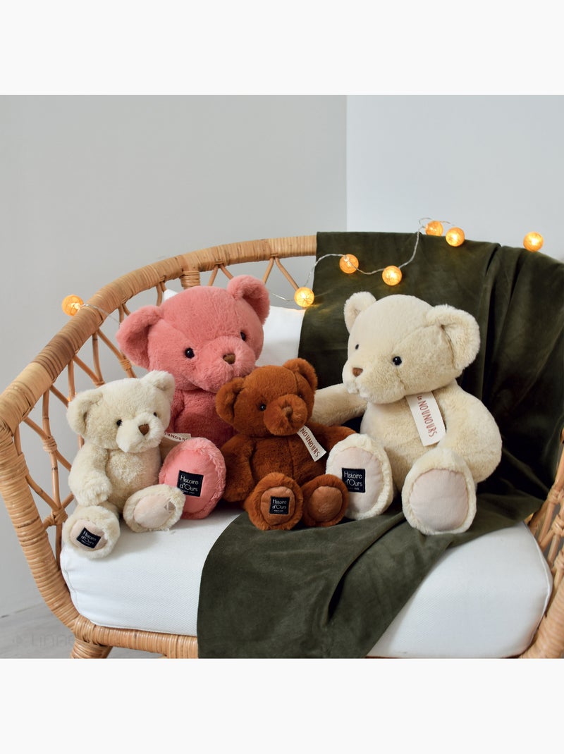 Peluche ours polyester collection LE NOUNOURS Marron cappuccino - Kiabi