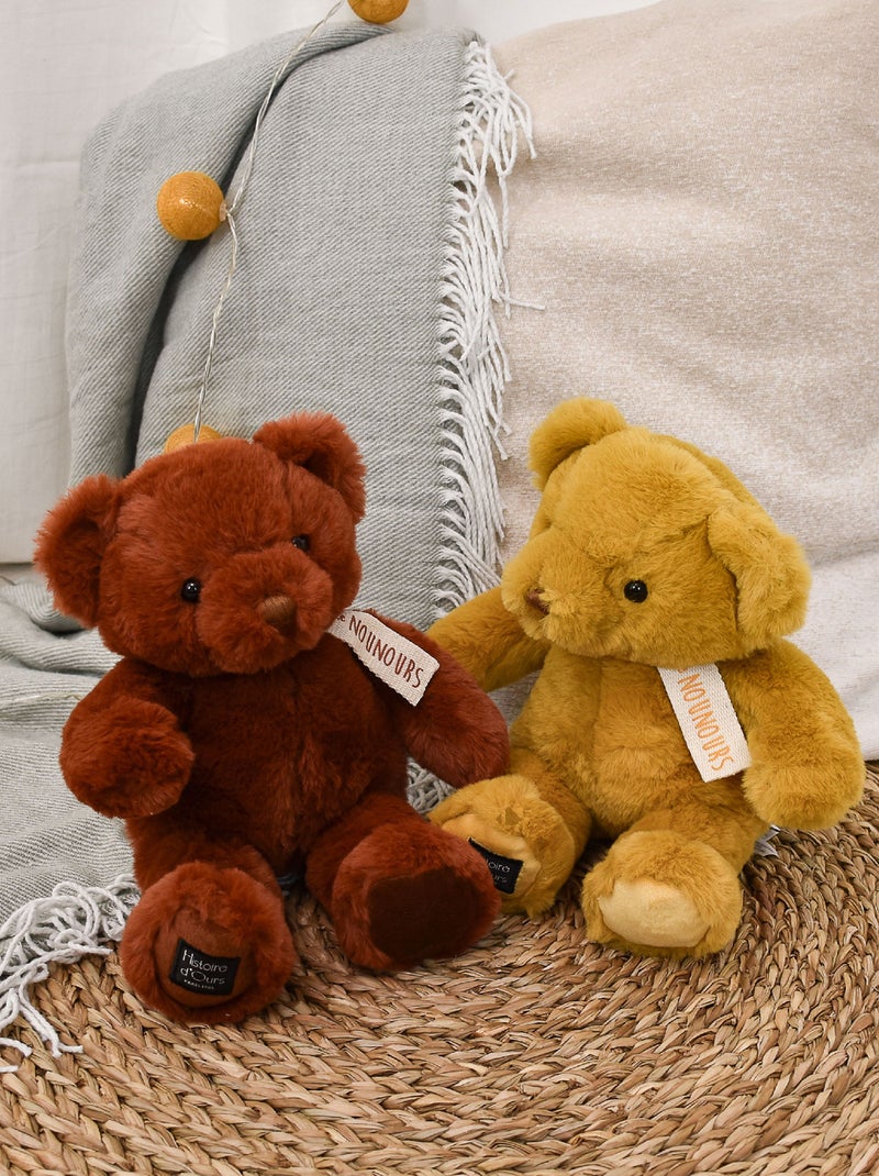 Peluche ours polyester collection LE NOUNOURS Marron chocolat - Kiabi