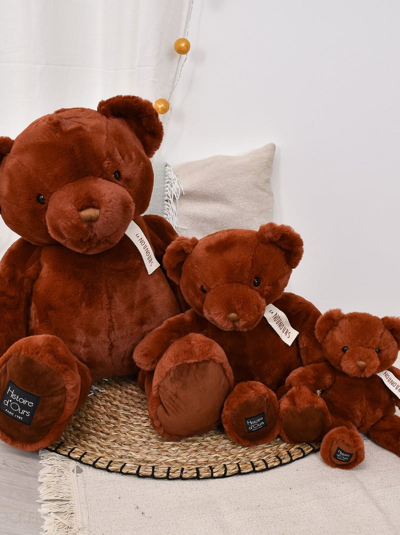 Peluche ours polyester collection LE NOUNOURS Marron chocolat - Kiabi