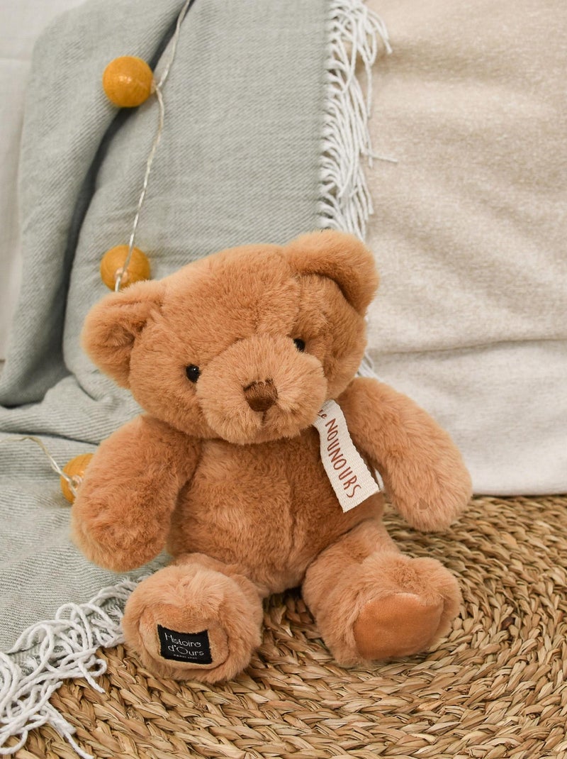 Peluche ours polyester collection LE NOUNOURS Marron noisette - Kiabi