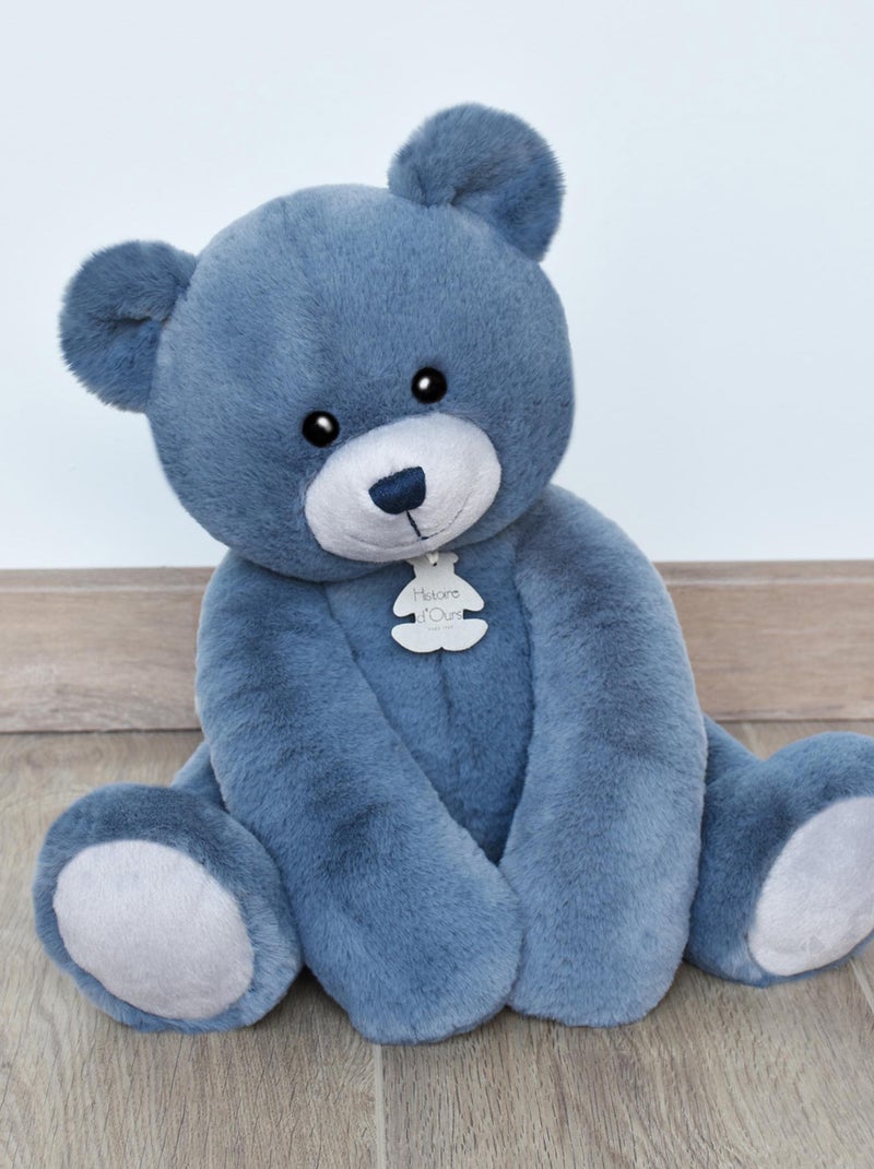 Peluche ours polyester collection OSCAR Bleu marine - Kiabi